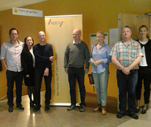 Styrelsen för SULF-föreningen vid Karlstads universitet på väg att möta medlemmarna.