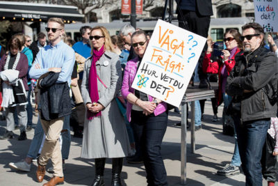 Kampanj #Hurvetdudet? i Stockholm 14 april 2018