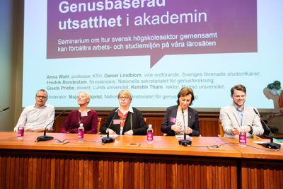 Paneldiskussion om sexuella trakasserier