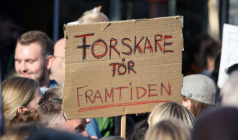 Klimatdemonstration Uppsala Forumtorget